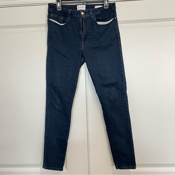 Frame Denim Denim - FRAME Le One Skinny Dark Wash Jeans Size 2